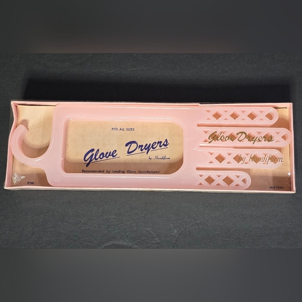 Vintage Glove Dryers by Handiform Pink # 103 All Sizes MCM 50s NOS Original Box